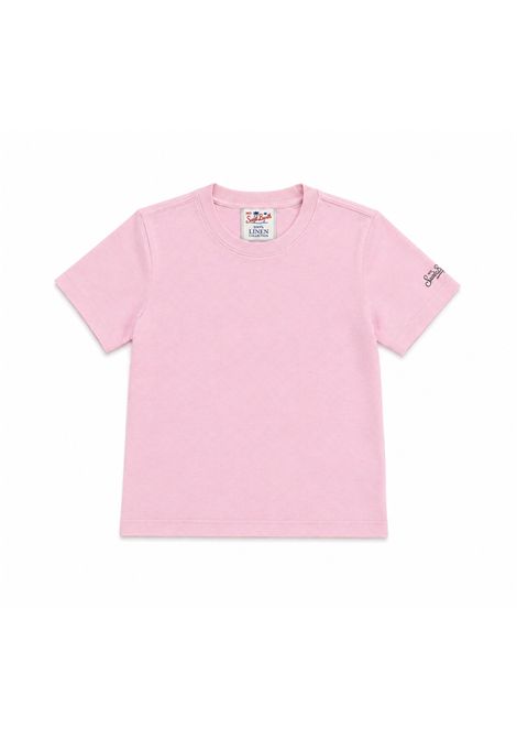 T-shirt in lino SAINT BARTH | ALE0002 ALEX N00142L LINEN 21 PINK